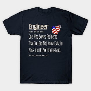 Funny Engineer Definition Awesome Engineering Gift For Ohio State Population T-Shirt